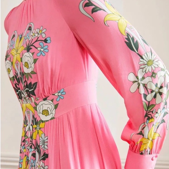 Boden Women's Pink Floral Maxi Dress - Picture 3 of 6